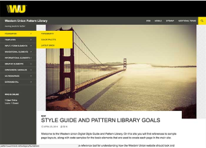 Protected: Western Union Digital Style Guide and Pattern Library